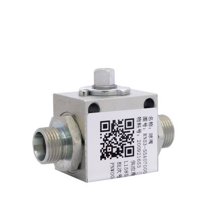 High Pressure Hydraulic Cut-Off Valve Straight Customized Ball Valve 3 way