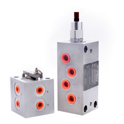 8 Way 2 Position Hydraulic Solenoid Valve Electric Steel Body Material
