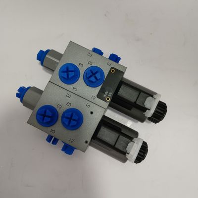 315Bar Industrial Hydraulic Valve 6 Way 2 Position Double Solenoid Valve