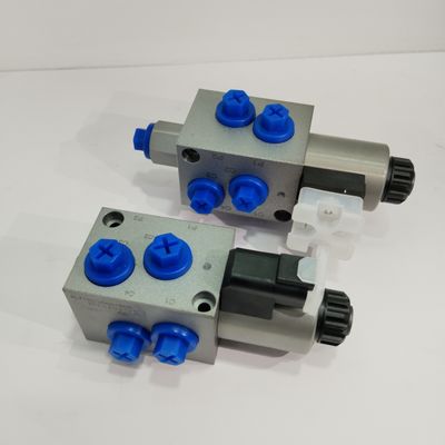 Hydraulic Electrical On Off Solenoid Valve 2 Position 6 Way Steel Iron Body
