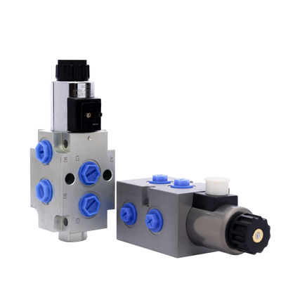 On Off Solenoid Control Valve 6 Way 2 Position Hydraulic Electric Valve