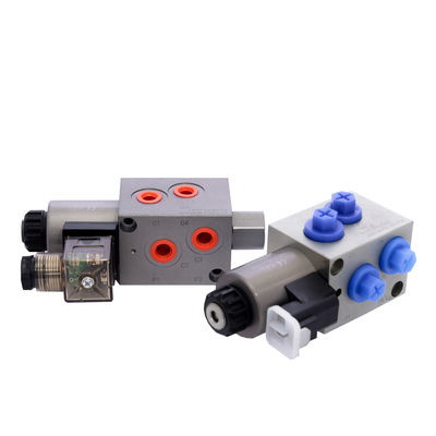 Cartridge Hydraulic Solenoid Valve 2 Position 6 Way Manifold Block Customized